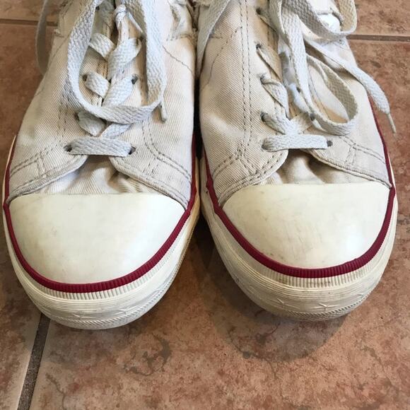 Converse 8.5 off white shoe star stripe streetwear casual urban - Picture 2 of 7